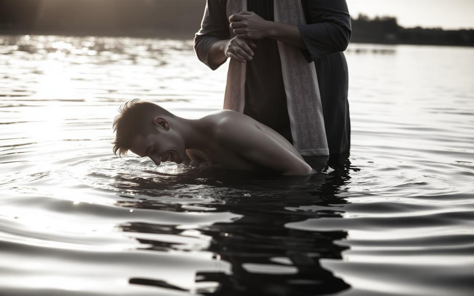Baptism at sunrise